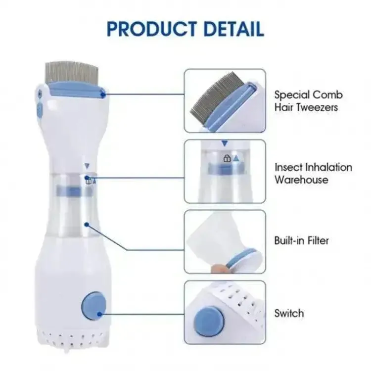 Anti-Lice Electric Comb Multicolor ABS