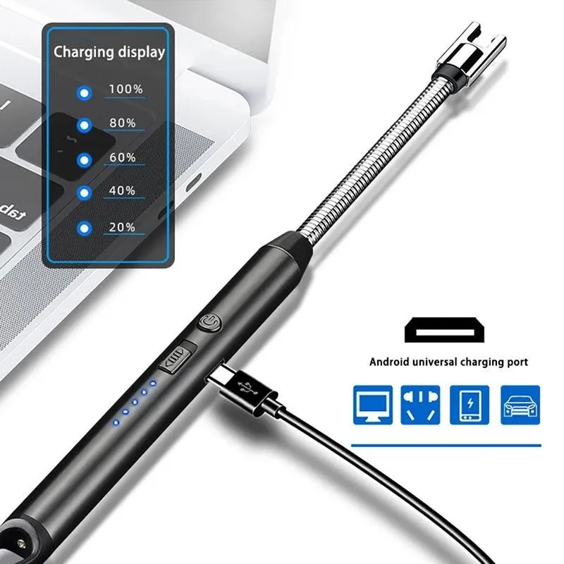 Rechargeable Electric Lighter with 360° Flexible Neck