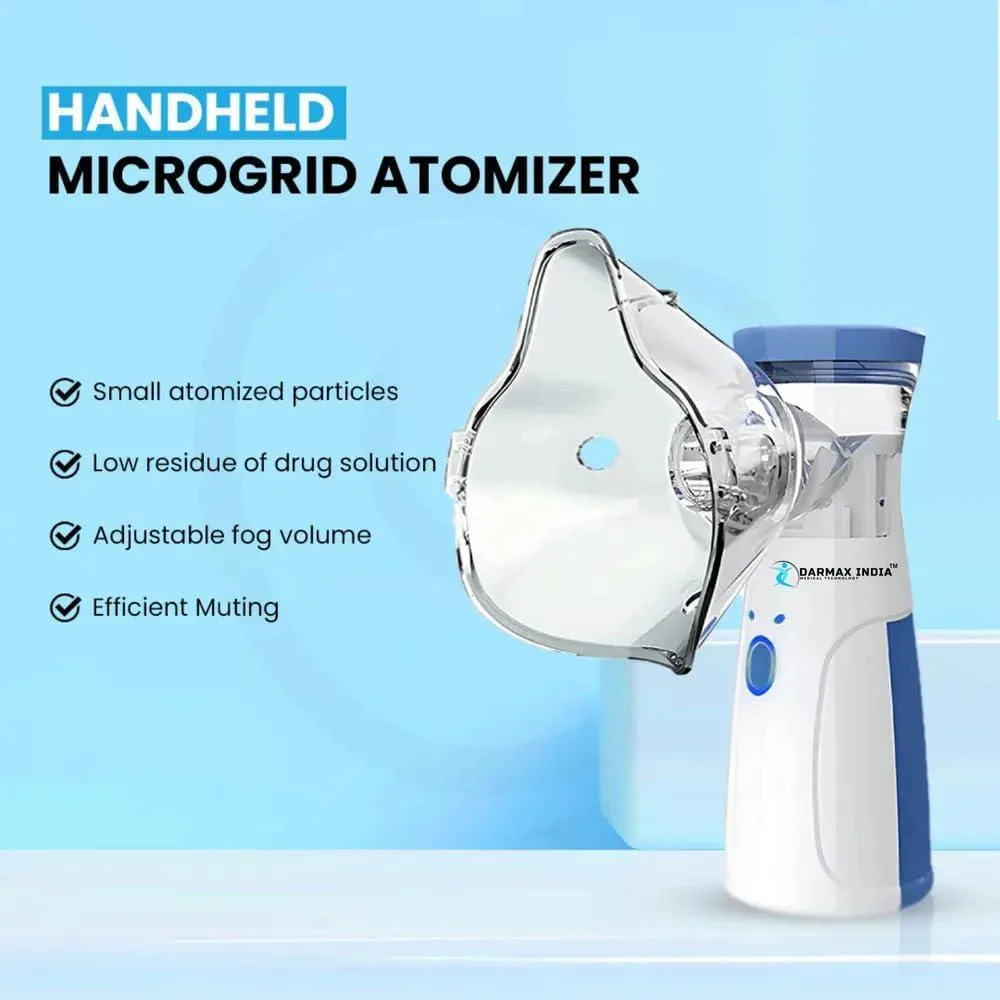 Portable Mesh Nebulizer Blue Compact for Adults & Kids