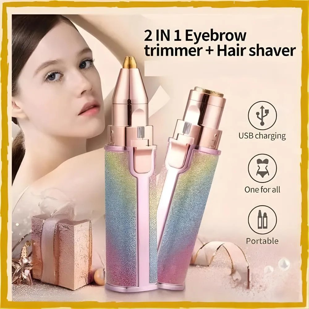 2 in 1 Eyebrow And Facial Hair Trimmer