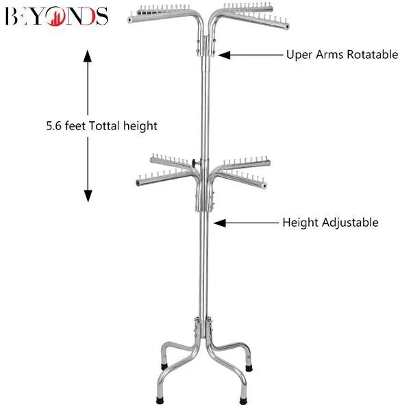 Compact Silver Iron Laundry Storage Stand – 1 Pc Affordable & Easy to Use