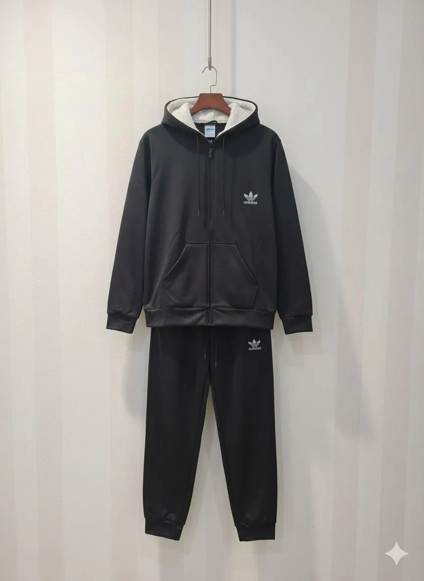 Men's Fleece Plain Hoodie Track Suit
