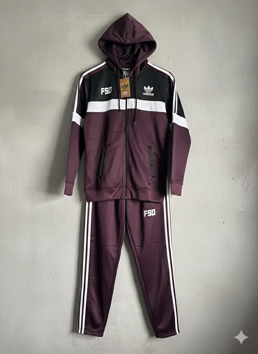 1 Pc Men's Fleece Printed Hoodie Track Suit