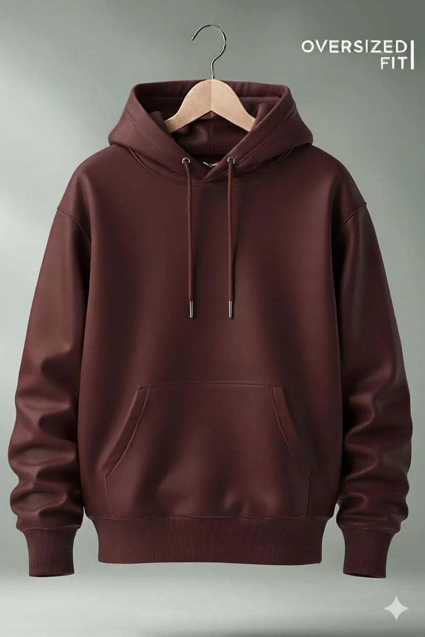 Men's Fleece Plain Hoodie