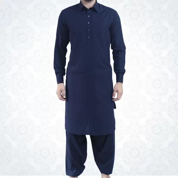 Men’s Unstitched Wool Plain Suit