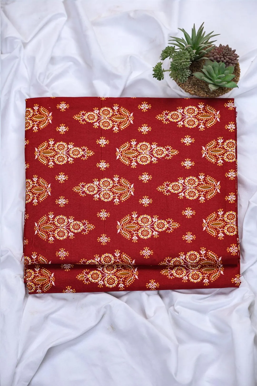 2 Pcs Women's Unstitched Printed Suit