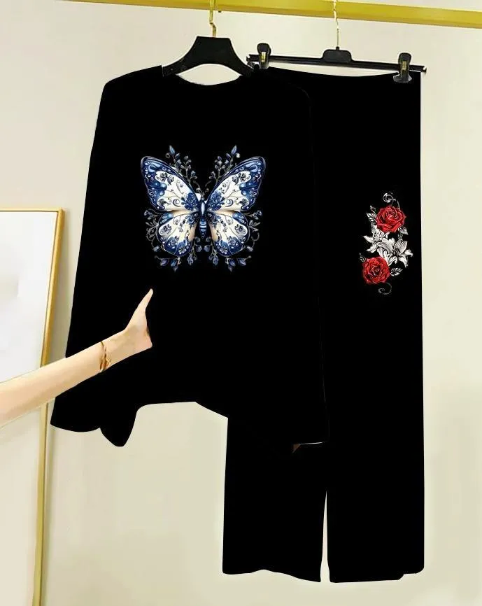 2 Pcs Women's Stitched Jersey Printed Night Suit