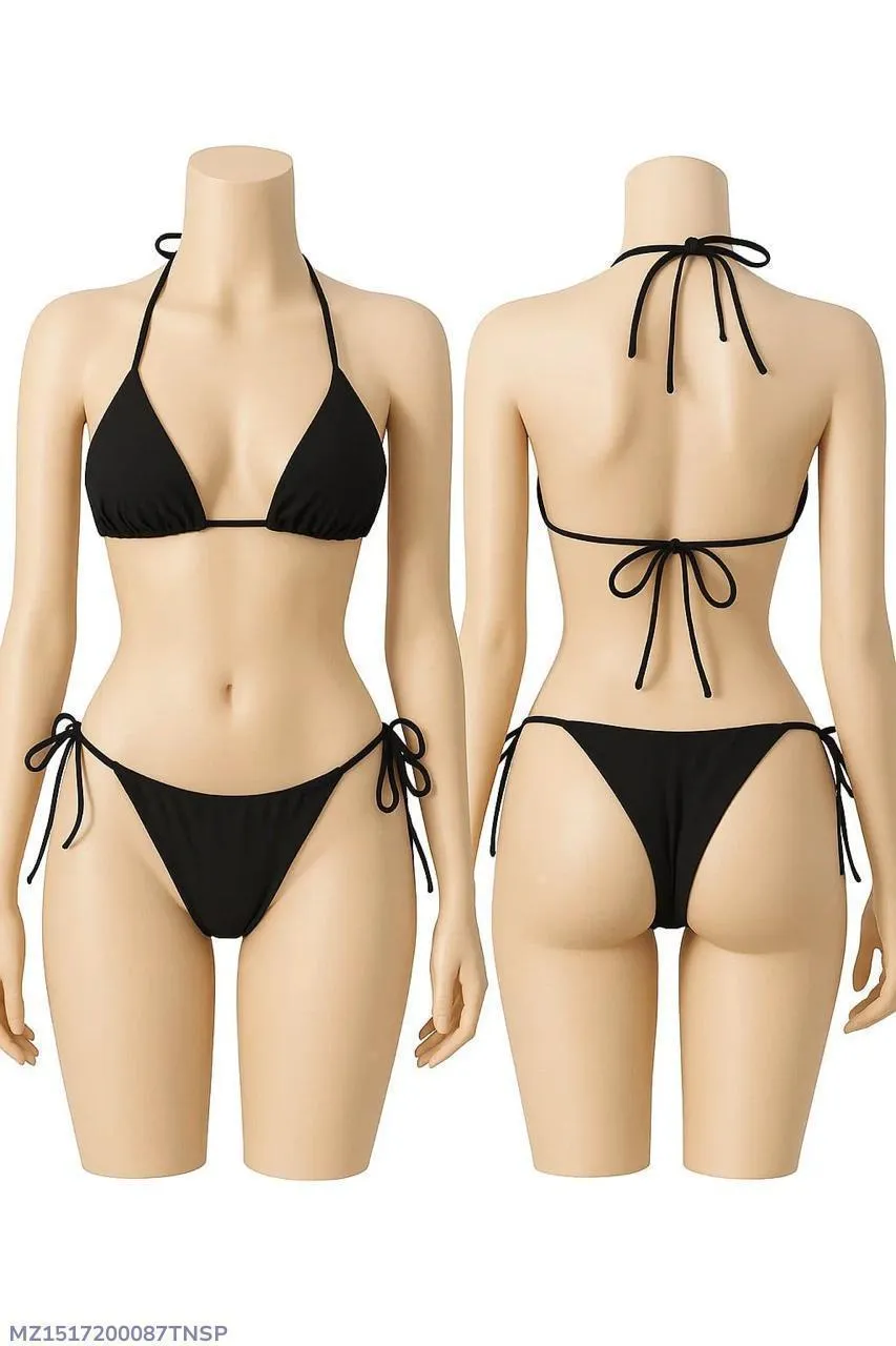 Lycra Plain Lightweight And Breathable Bikini Set