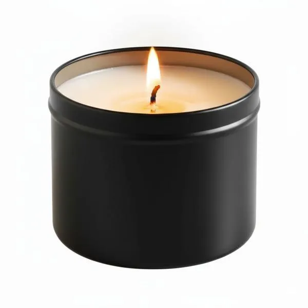 Scented candles Black Tin pack of 2 with Different Fragrance
