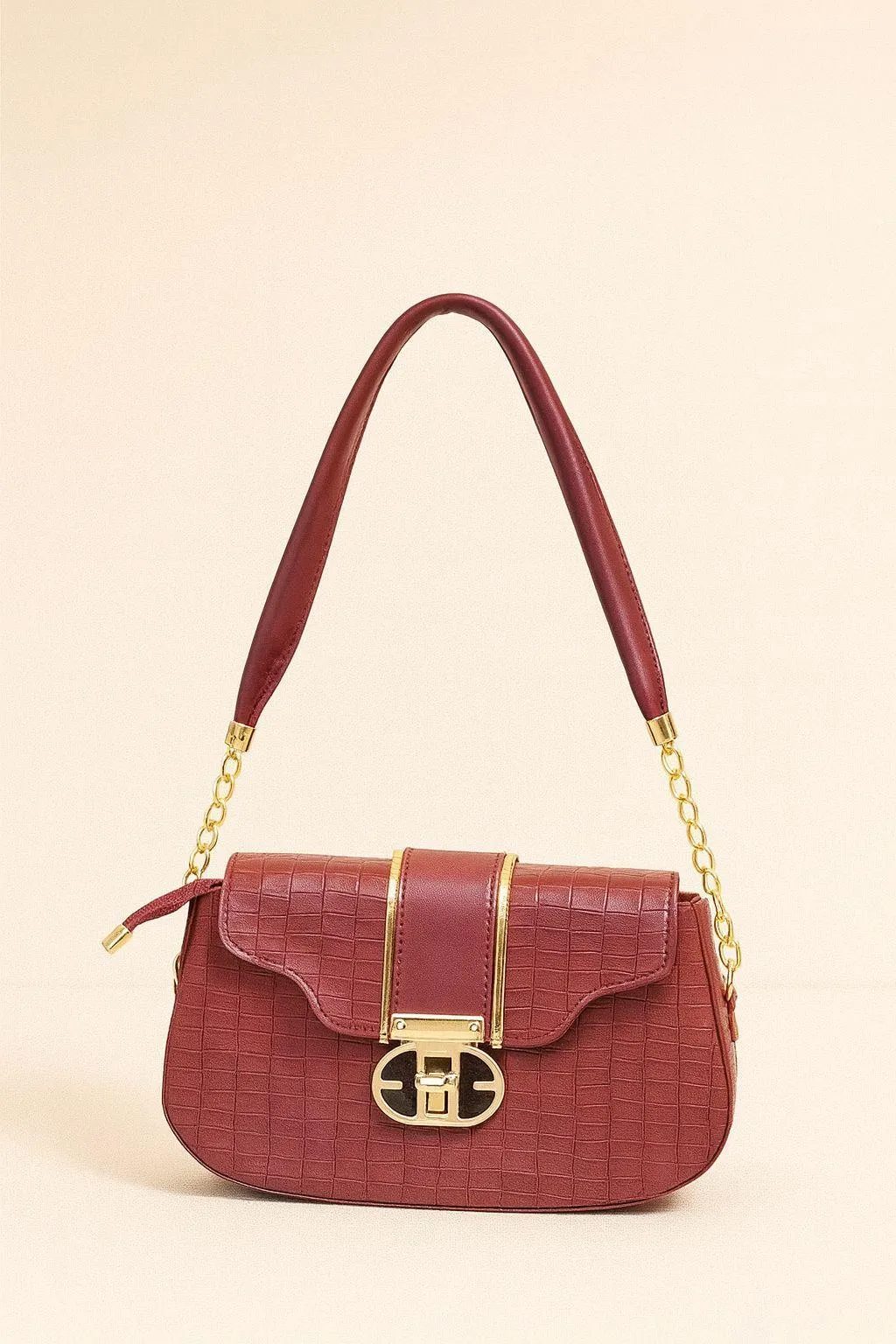 Women's Leather Crossbody Bag Black White Maroon Yellow Medium