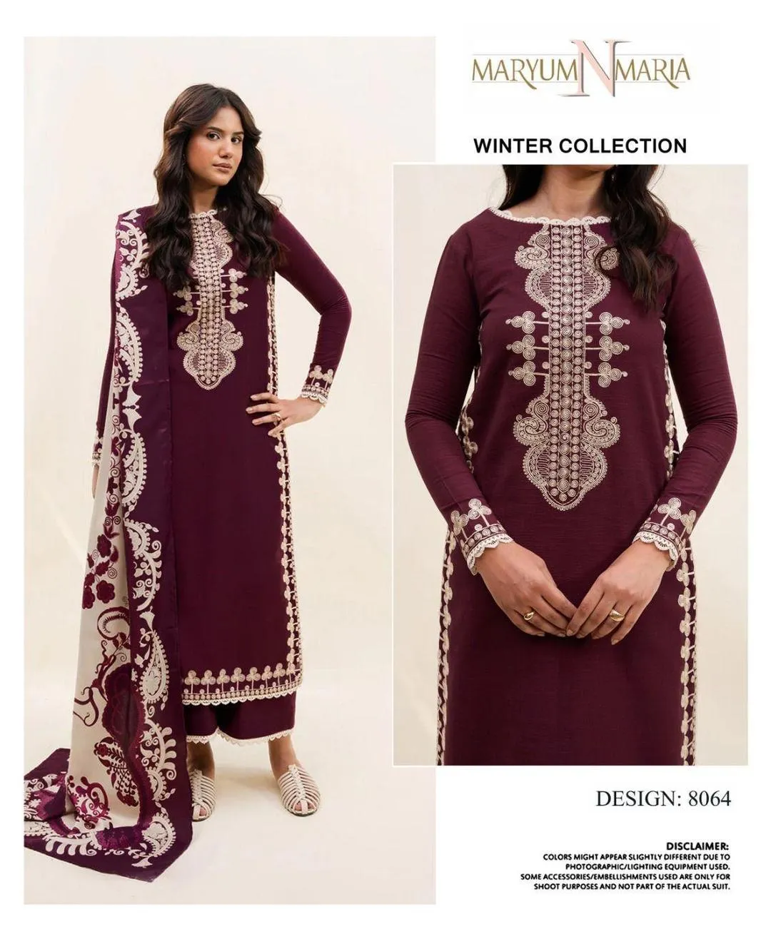 3 Pcs Women's Unstitched Embroidered Suit
