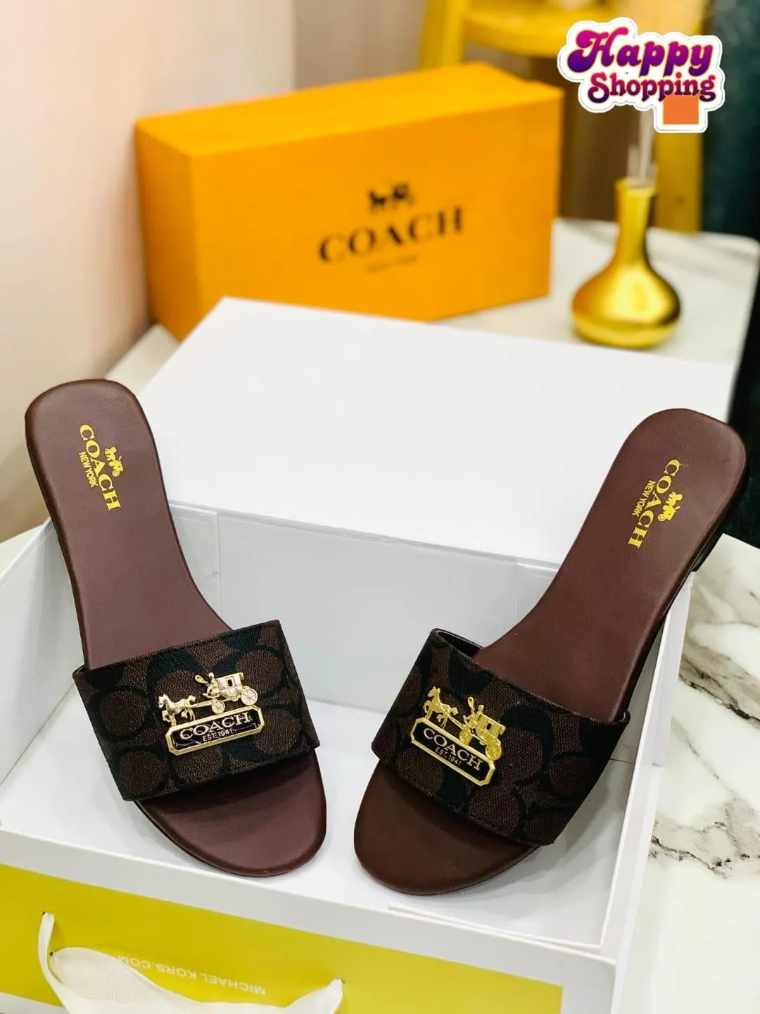 Coach Slippers