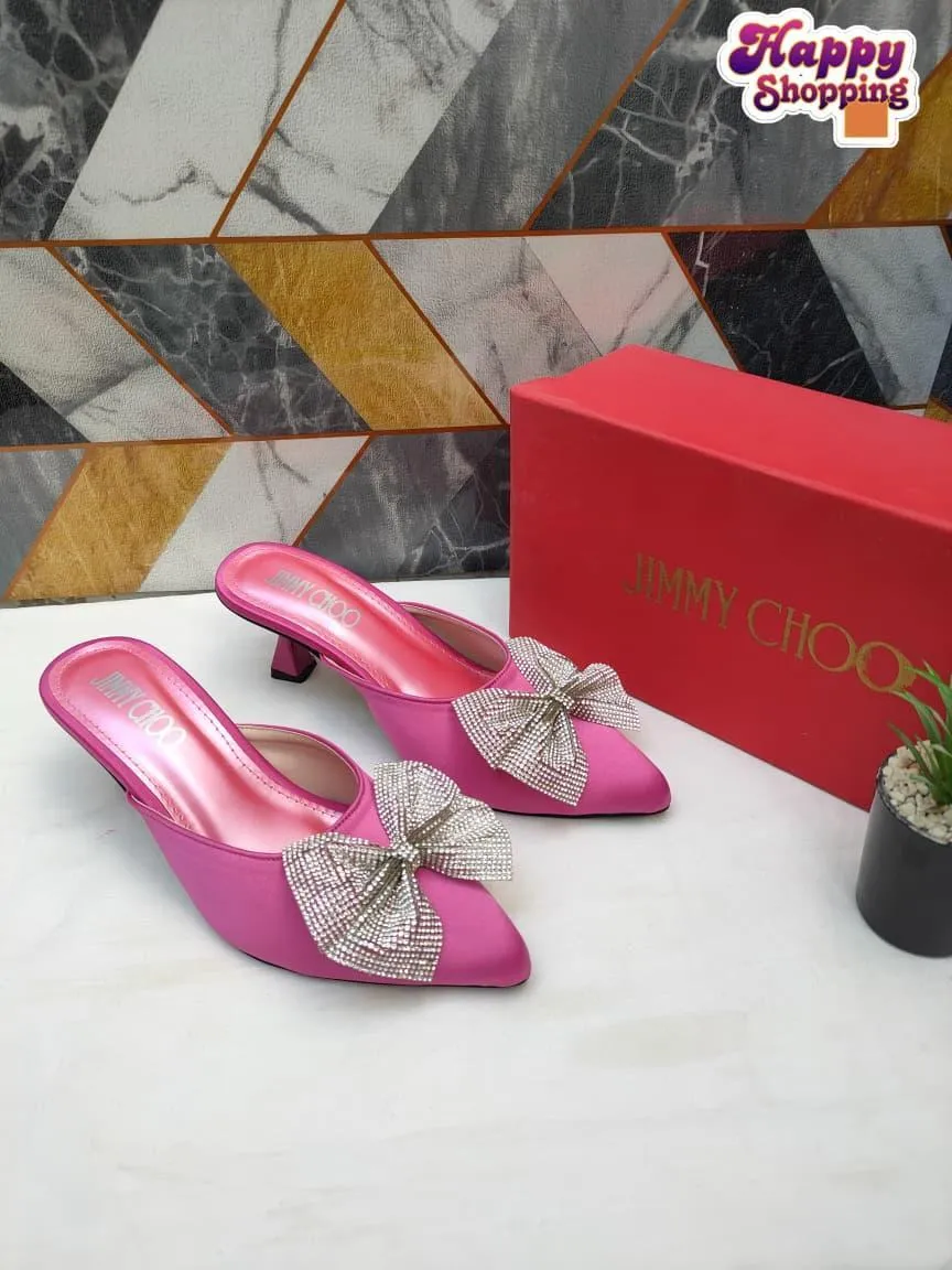 Stylish Women's Pink Rexine Heels - 1 Pcs Fancy Formal Footwear