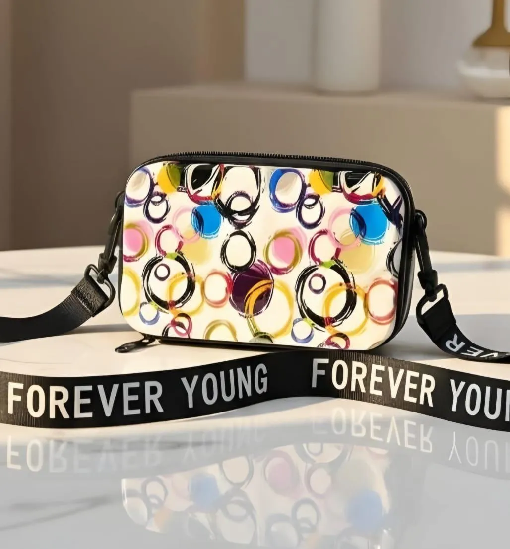 Charming Girl's Printed Crossbody Bag - 1 Pc