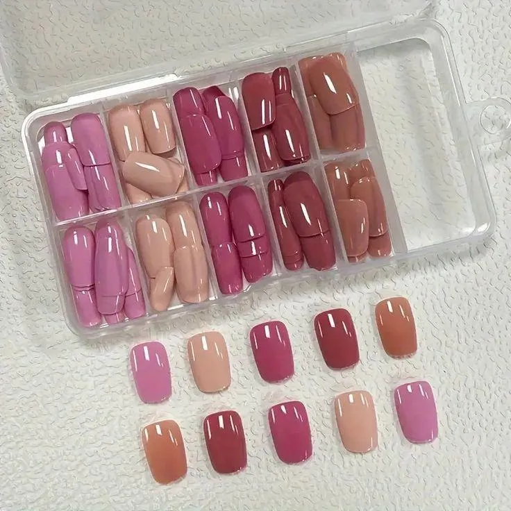 96 Pcs Customizable Fake Nails - Endless Creativity and Smooth Coverage