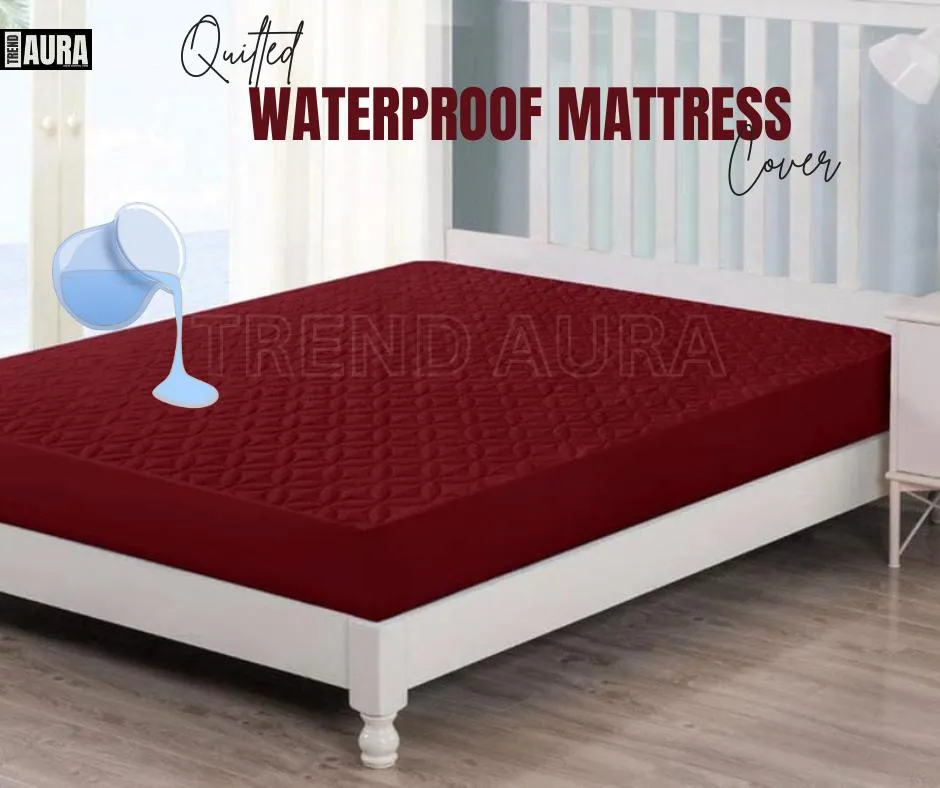 Premium Quilted Double Bed Mattress Cover