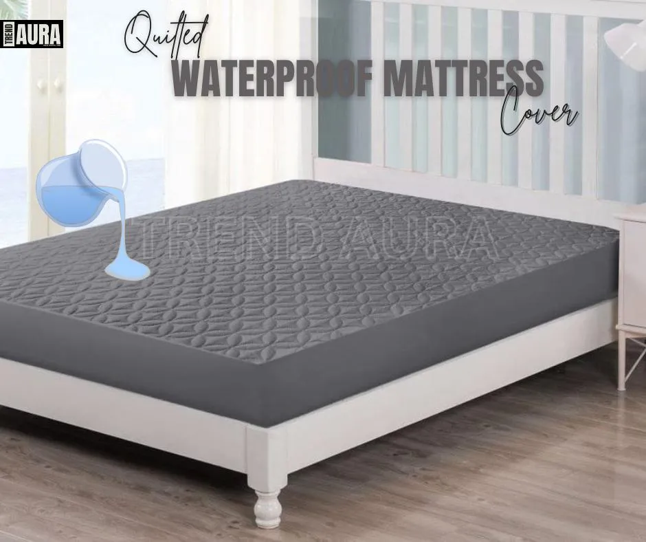 Premium Quilted Double Bed Mattress Cover
