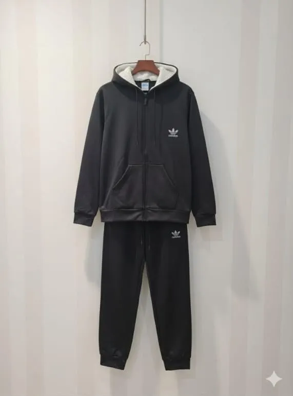 1 Pc Men's Fleece Printed Hoodie Track Suit