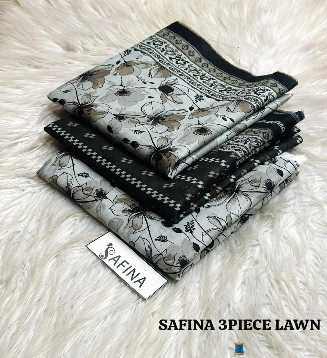 3 Pcs Women's Unstitched Printed Suit