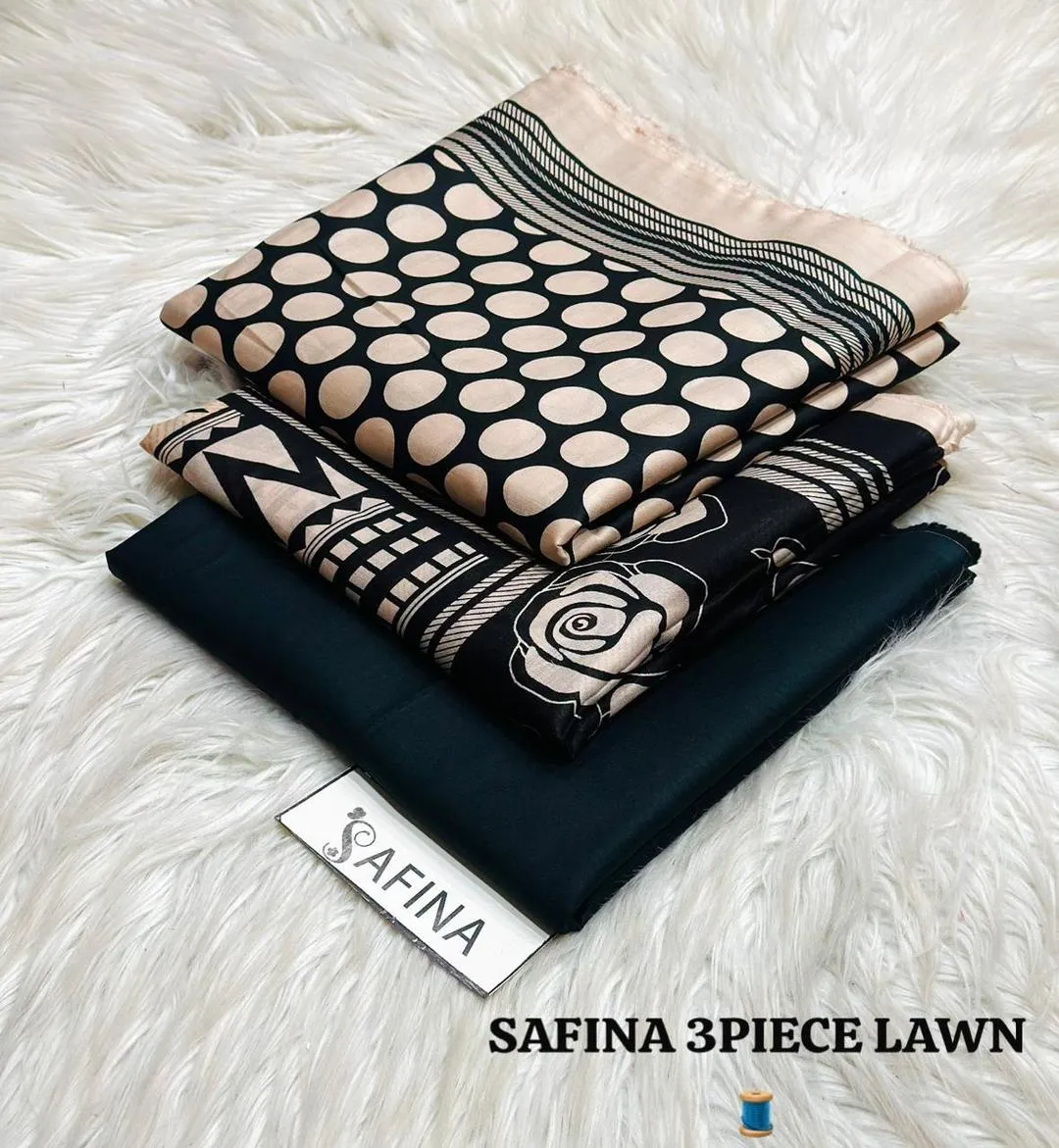 3 Pcs Women's Unstitched Printed Suit