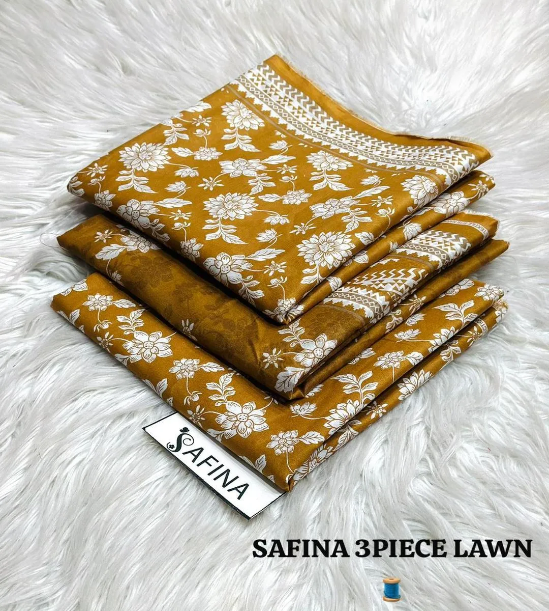 3 Pcs Women's Unstitched Printed Suit