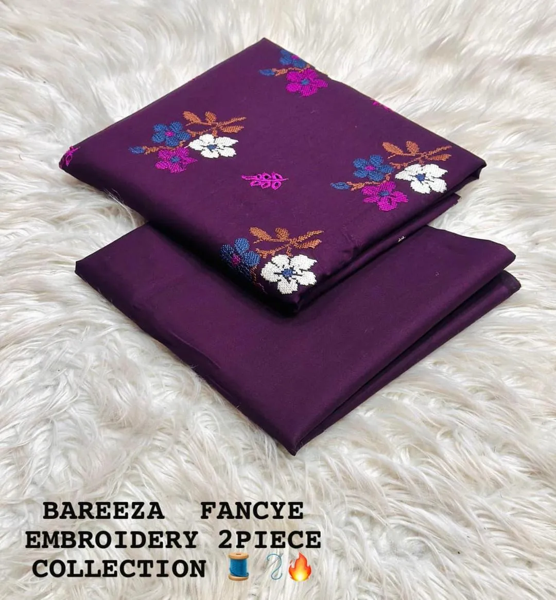 3 Pcs Women's Unstitched Embroidered Suit