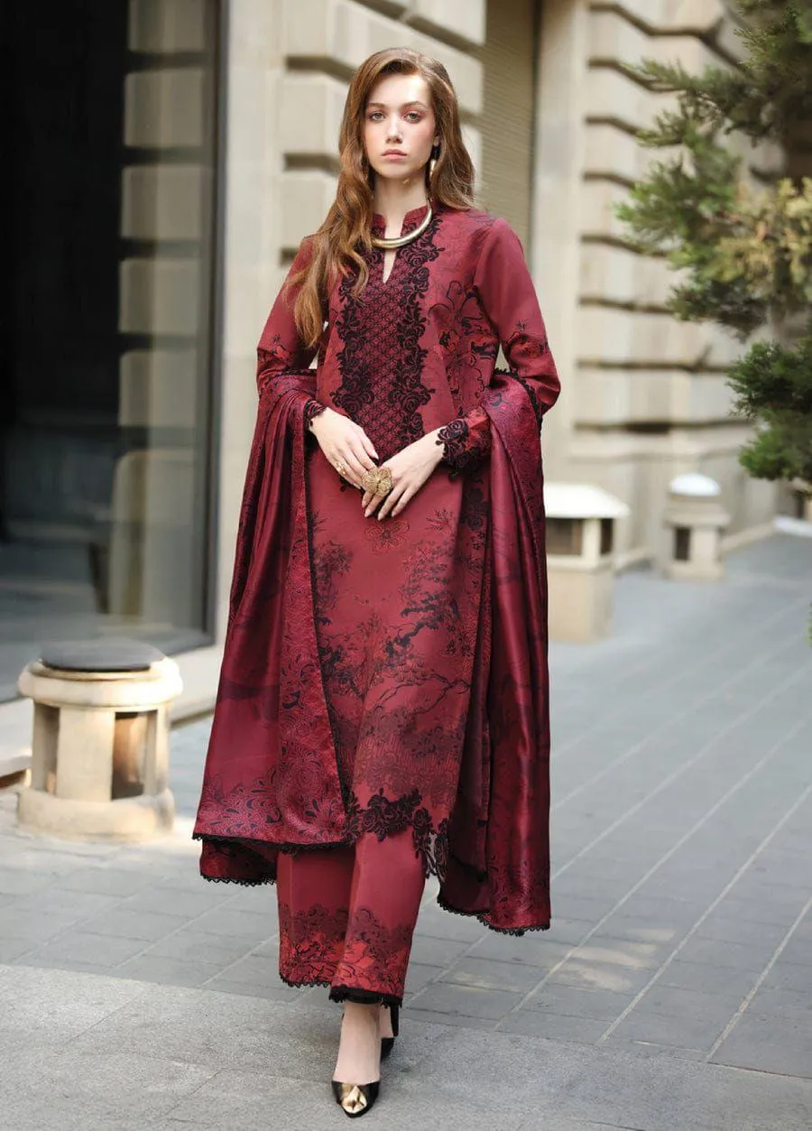3 Pcs Women's Unstitched Printed Suit