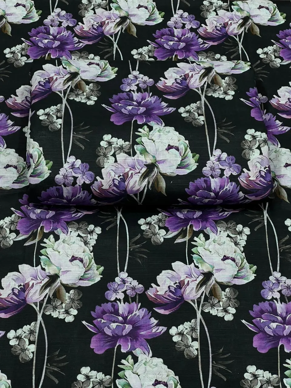 2 Pcs Women's Unstitched Printed Suit