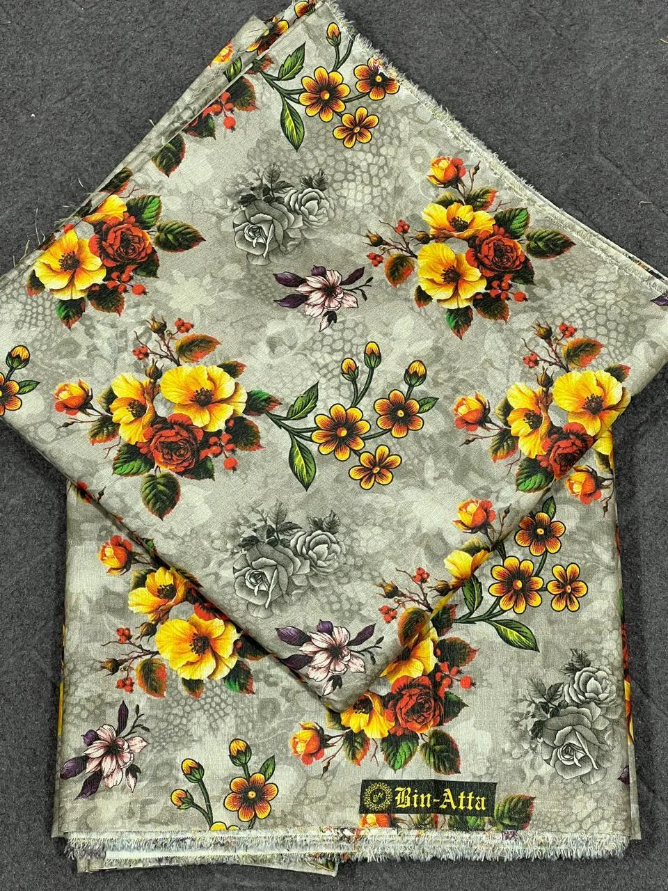 2 Pcs Women's Unstitched Digital Print Suit