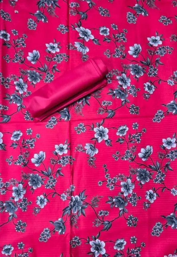 2 Pcs Women's Unstitched Printed Suit