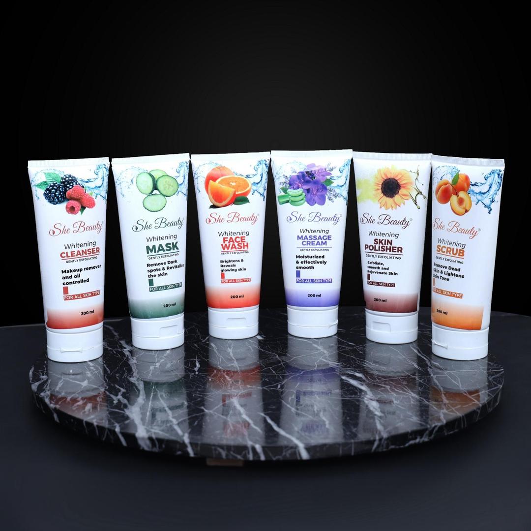 6 In 1 Revitalizing Facial Kit for Whitening & Brightening - 1 Pack