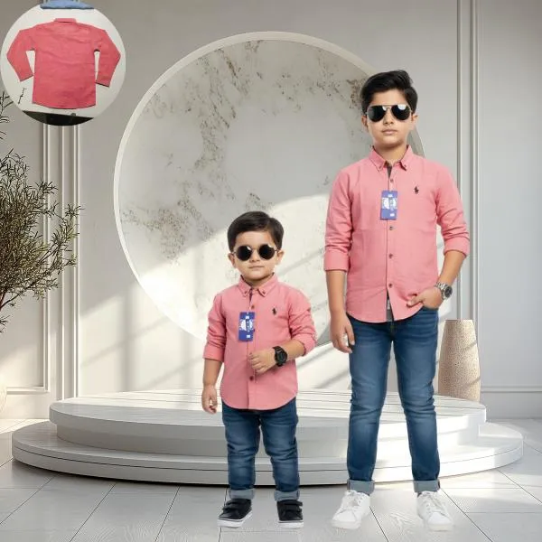 Premium Plan Casual Dress Shirt For Boys