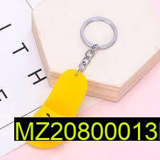 Yellow Mini Slipper Key Chain for Men Women