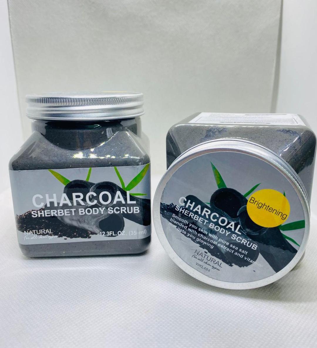 Charcoal Body Scrub Exfoliator - 350g for All Skin Types