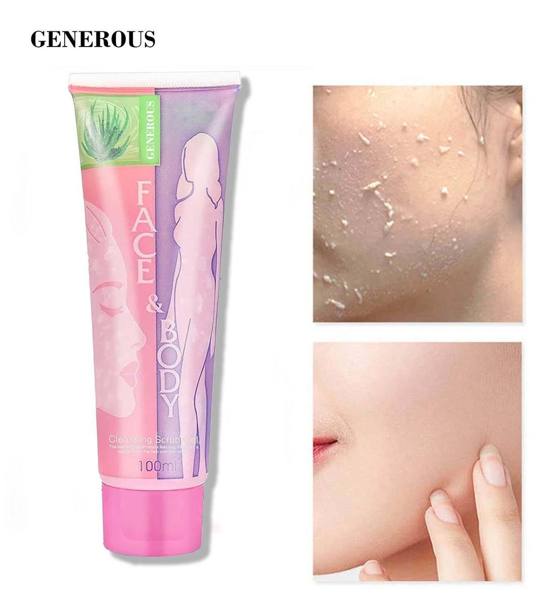 Exfoliating Face & Body Scrubbing Gel - 1 Pcs for Radiant Skin