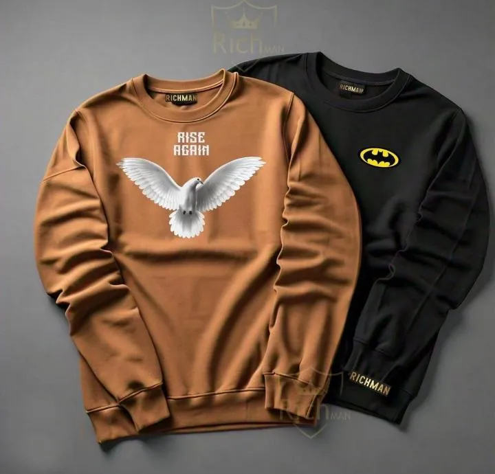 Men's Jersey Printed Hoodie Track Suit