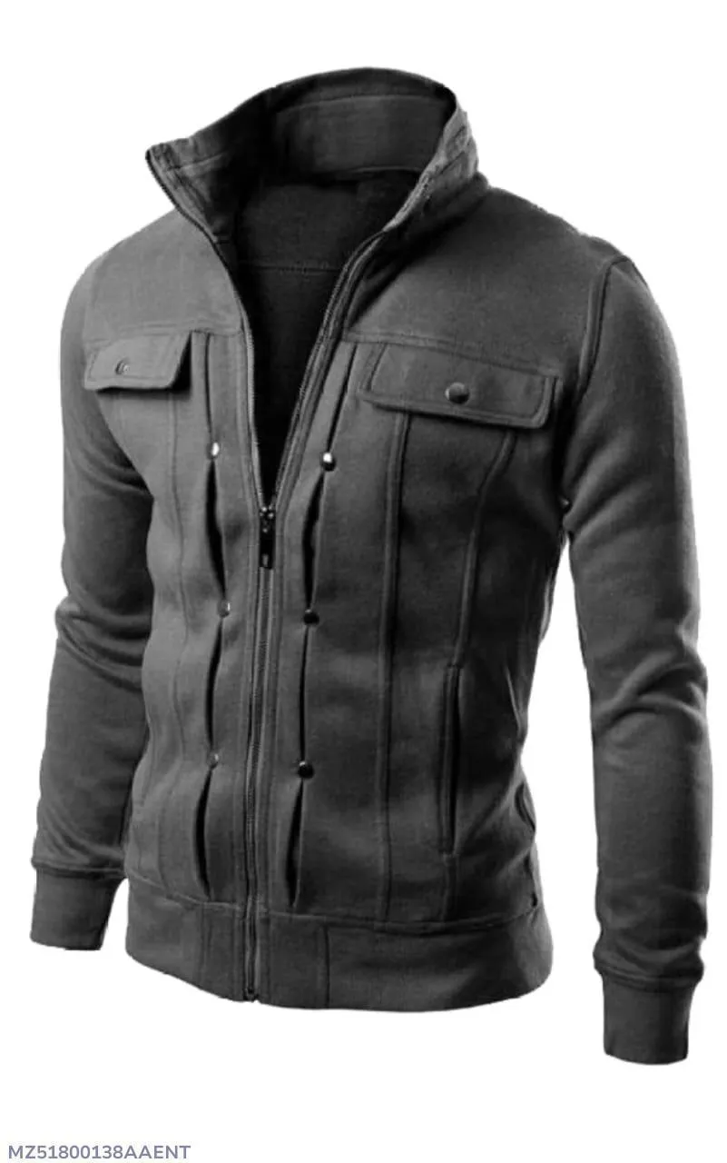 Men's Leather Plain Leather Jacket