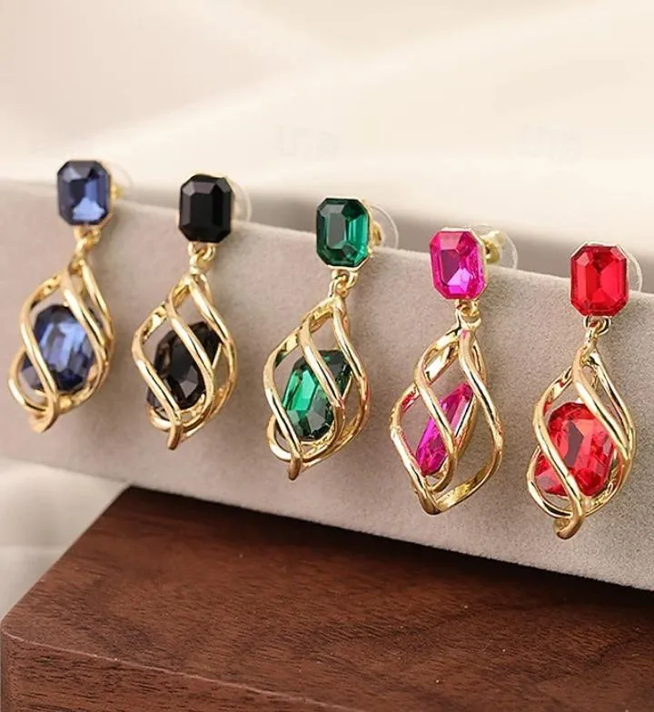 Multicolor Layered Earrings - 2 Pcs Alloy Fashion Jewelry