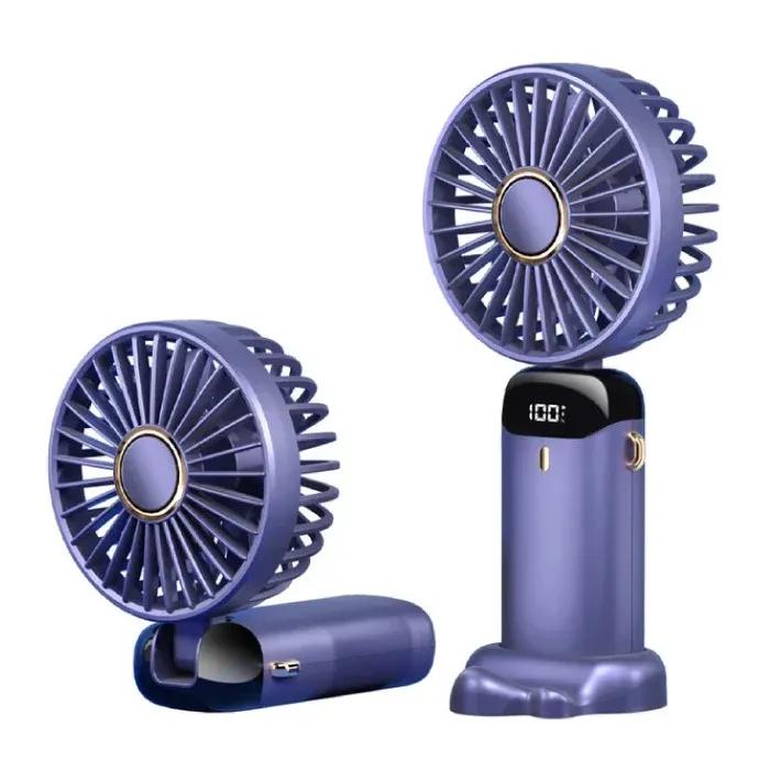 N15 Mini Rechargeable Fan with Digital Display (5 Speed)