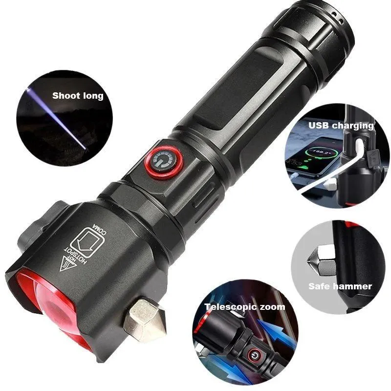 Type-C Charging Port, Essential Camping Gear LED Torch Light