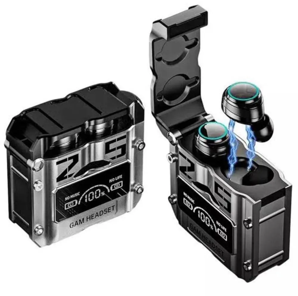 Black Long-Lasting Battery With Fast Charge Earbuds