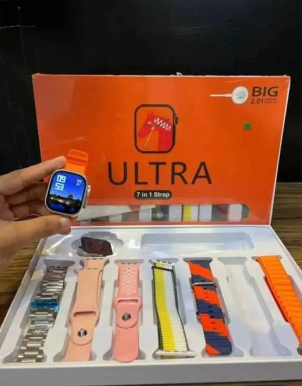 7+1 Smart Watch Ultra 2 with Metal Strap