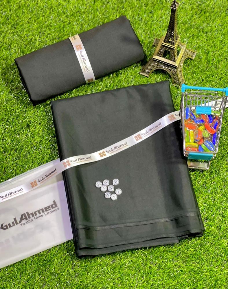 Men's Unstitched Wash And Wear Plain Suit