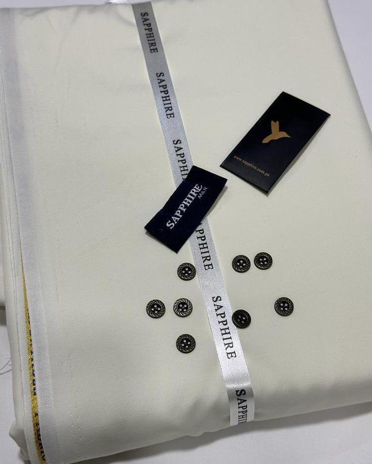 Men's Unstitched Wash And Wear Plain Suit