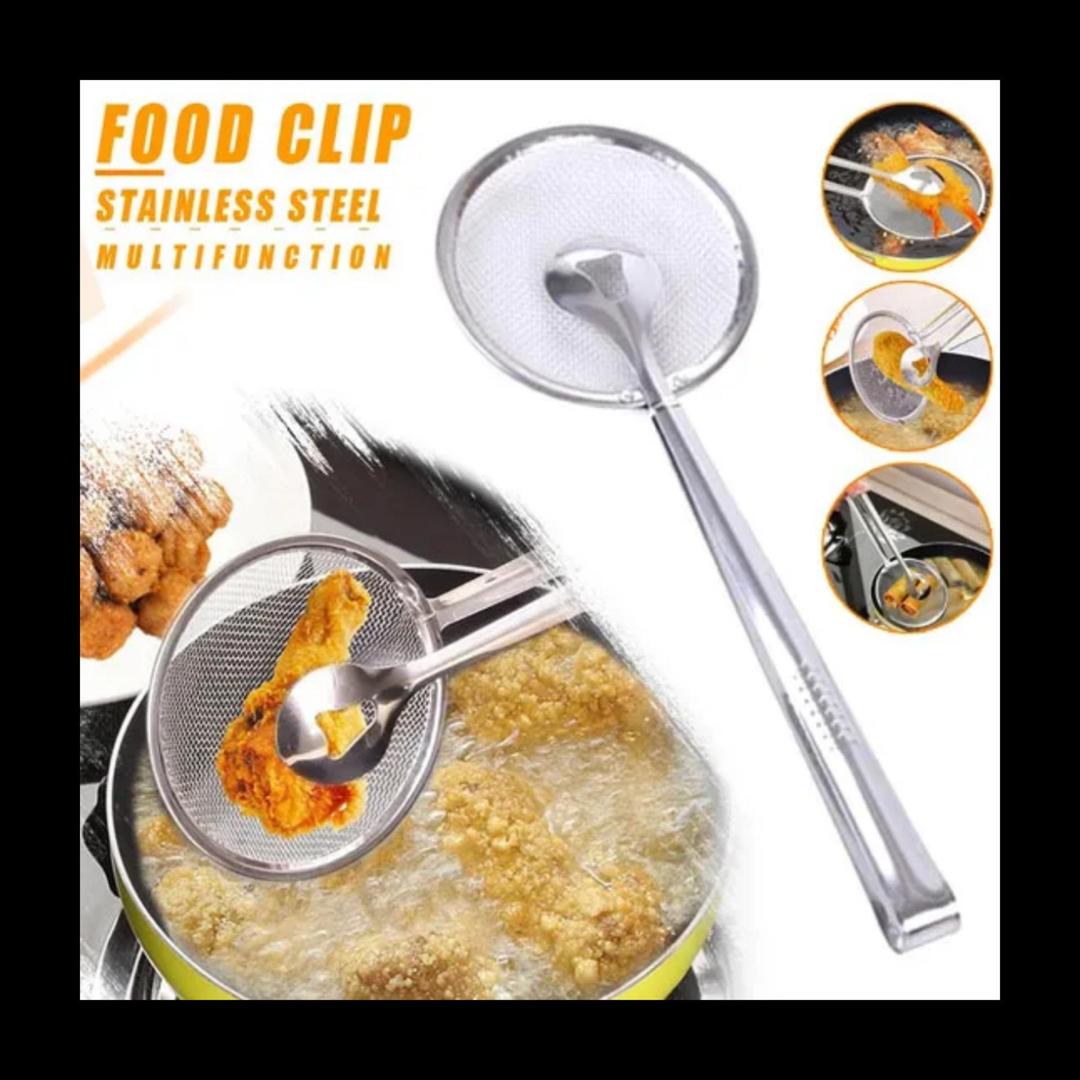 Ergonomic Stainless Steel Tongs - 1 Pc for Effortless Cooking