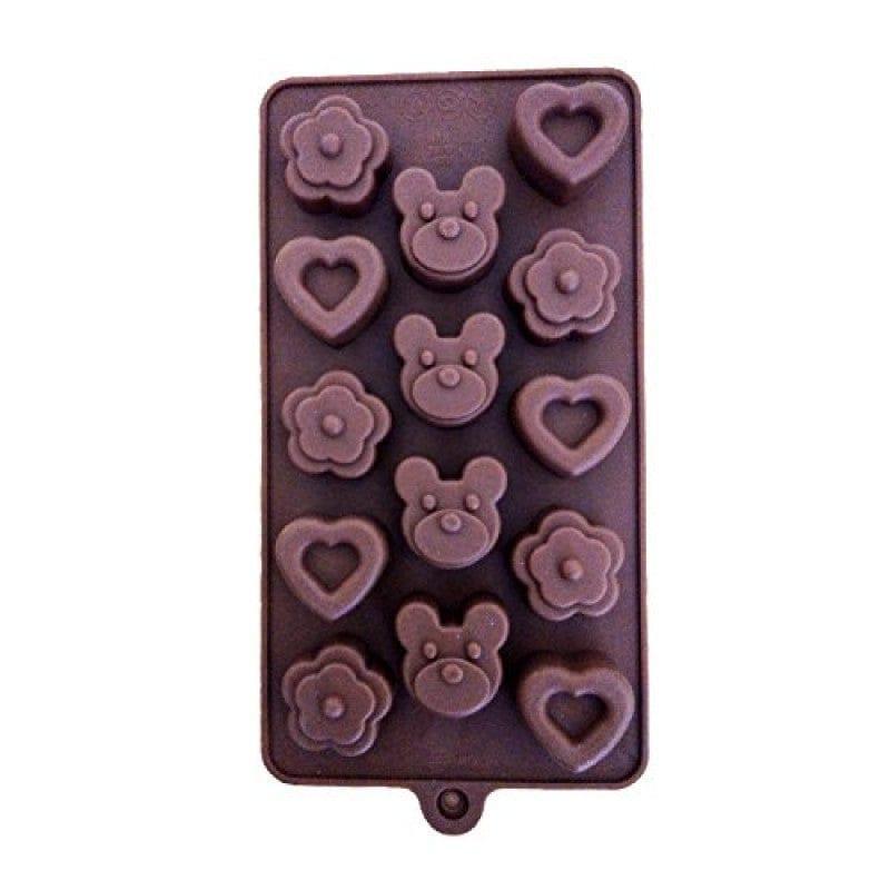 Teddy Heart Silicon Chocolate Mould