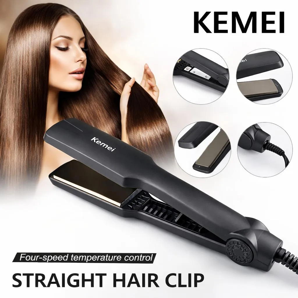 Black Hair Crimper for Home Salon Style Waves 350g
