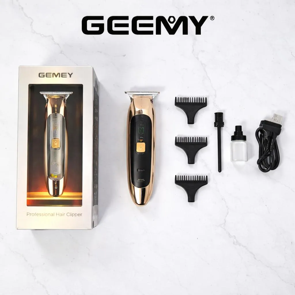 GEEMY Professional Hair Trimmer with Stainless Blade & Rechargeable Battery