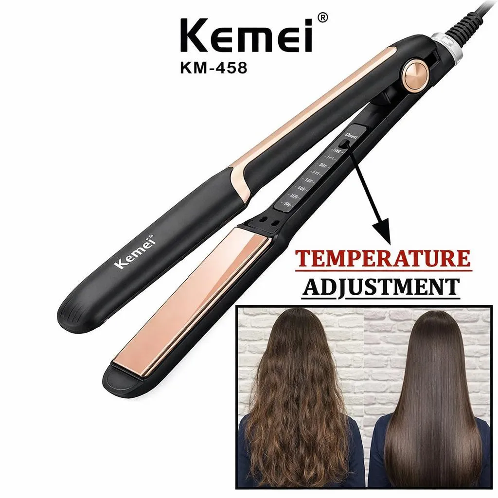 Ceramic Hair Straightener Black Rose Gold 250g