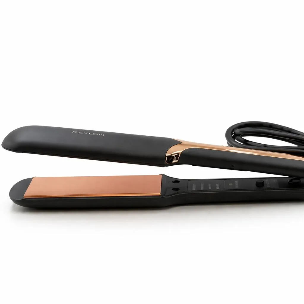 Ceramic Hair Straightener Black Rose Gold 250g